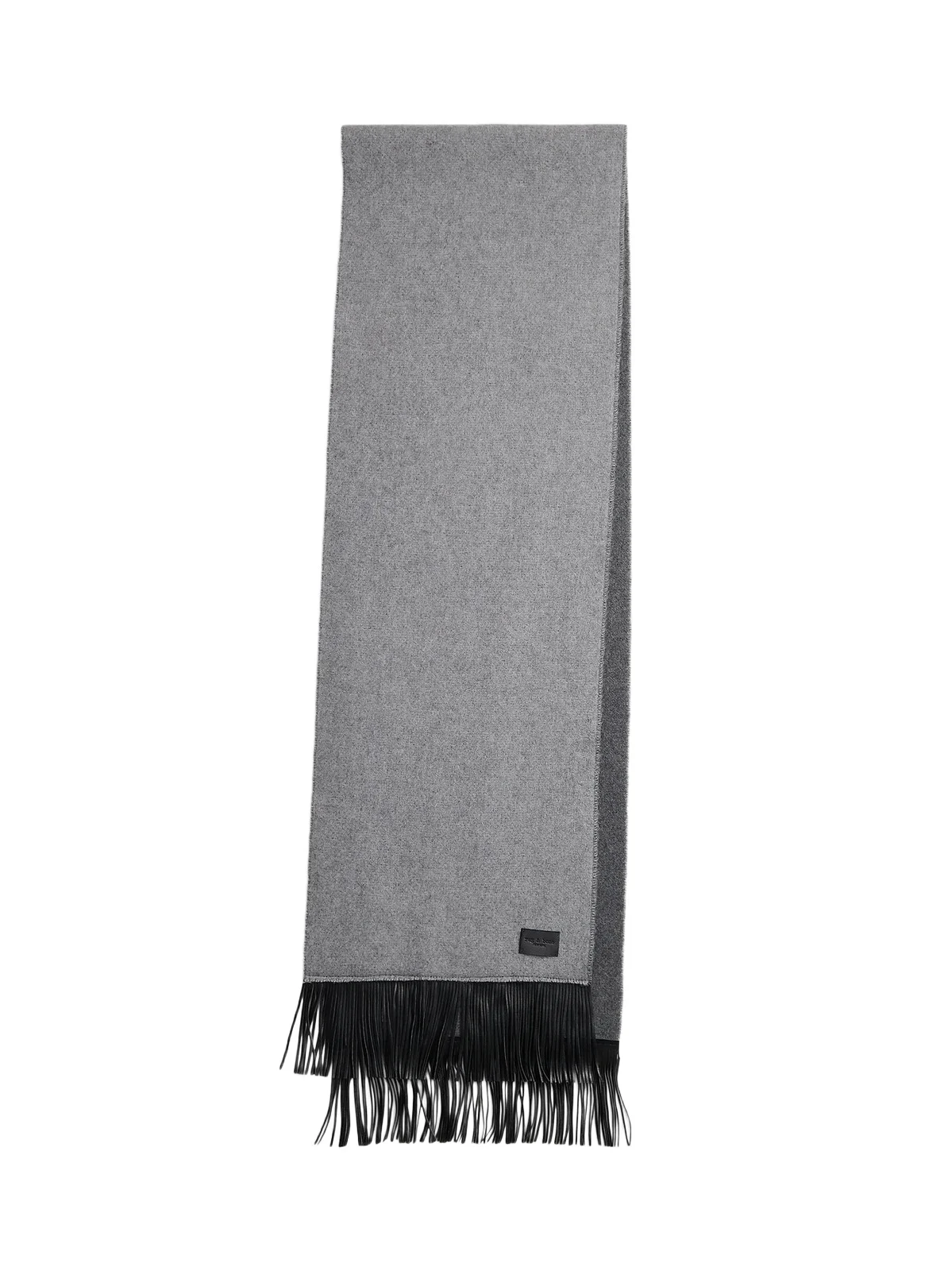 Women's Brooke Faux-Leather Fringed Wool Scarf Women's Brooke Faux-Leather Fringed Wool Scarf