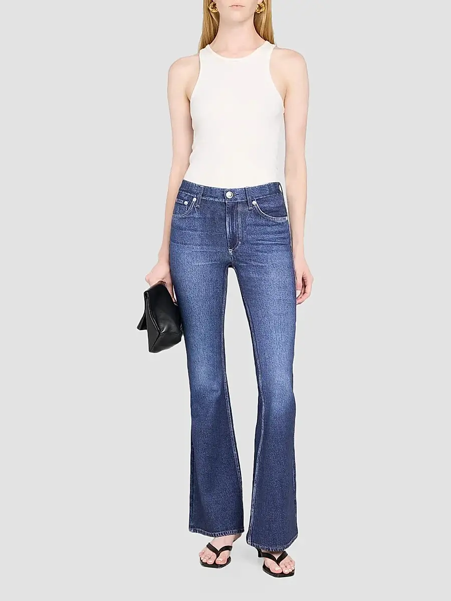 rag & bone Women's rb Miramar Ponte Dahlia Flare-Leg Jeans | Thumbnail 2 rag & bone Women's rb Miramar Ponte Dahlia Flare-Leg Jeans | Thumbnail 2