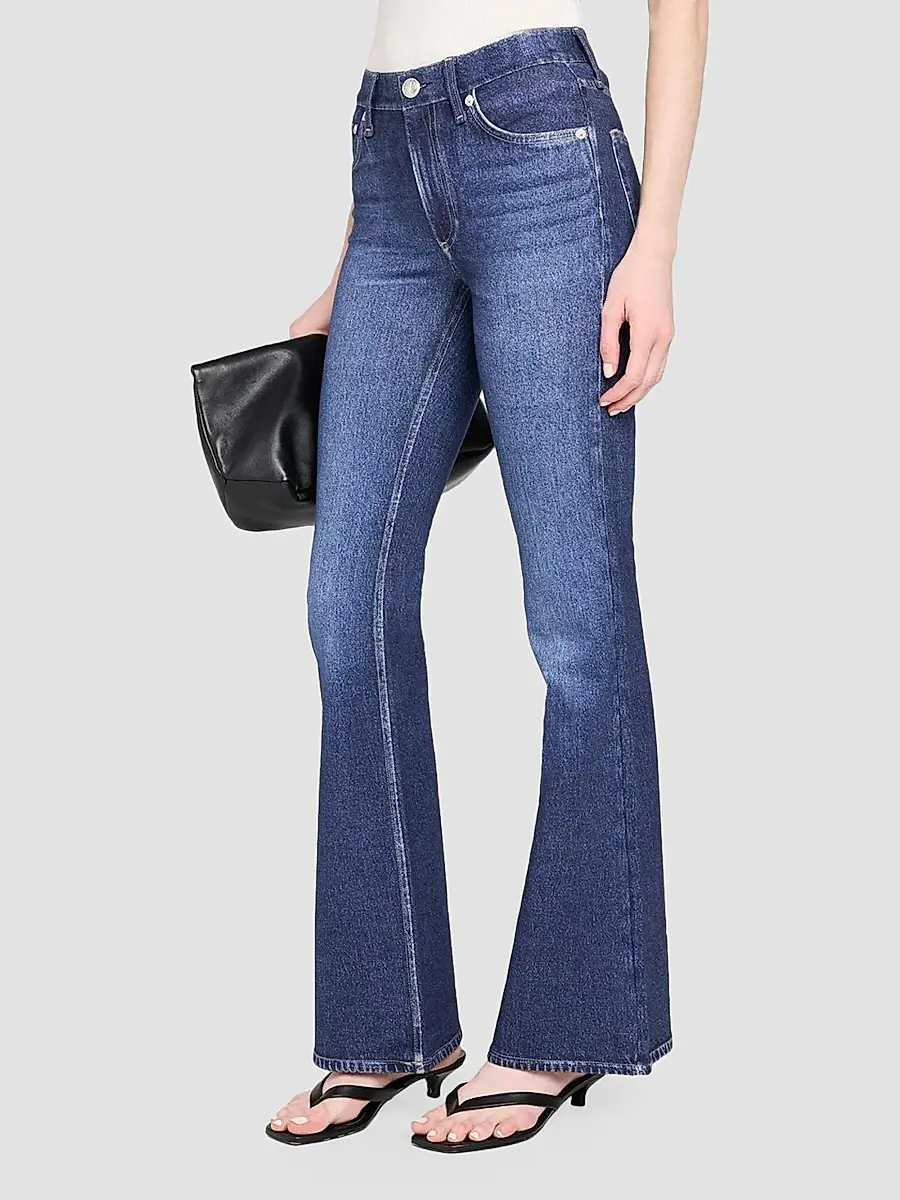 rag & bone Women's rb Miramar Ponte Dahlia Flare-Leg Jeans | Thumbnail 4 rag & bone Women's rb Miramar Ponte Dahlia Flare-Leg Jeans | Thumbnail 4
