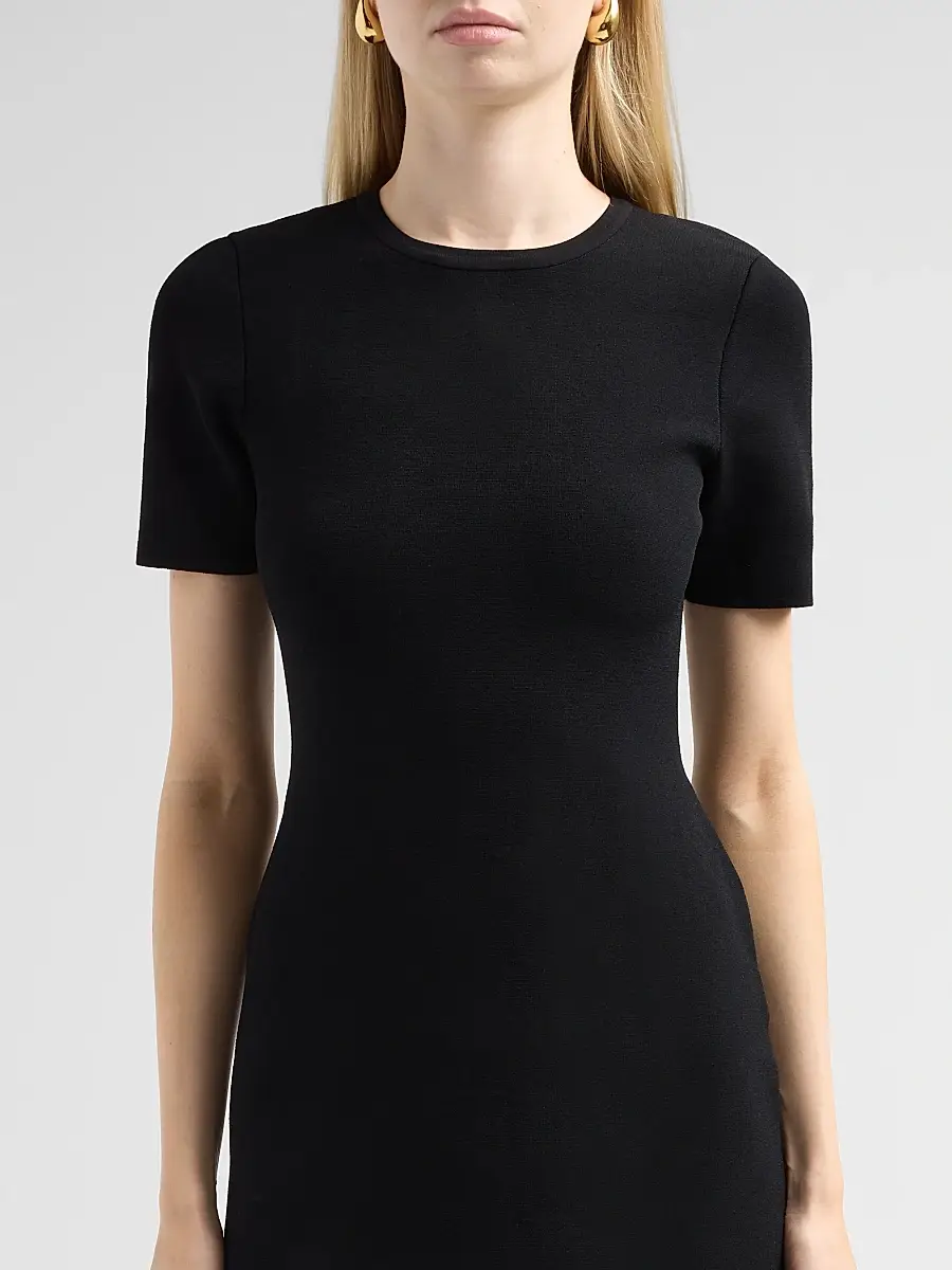 Milly Women's Halle Lace-Trim Knit Midi Dress | Thumbnail 5 Milly Women's Halle Lace-Trim Knit Midi Dress | Thumbnail 5