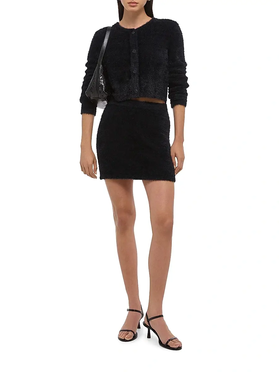 Helmut Lang Women's Fitted Eyelash Miniskirt | Thumbnail 2 Helmut Lang Women's Fitted Eyelash Miniskirt | Thumbnail 2