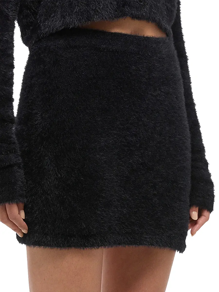 Helmut Lang Women's Fitted Eyelash Miniskirt | Thumbnail 4 Helmut Lang Women's Fitted Eyelash Miniskirt | Thumbnail 4