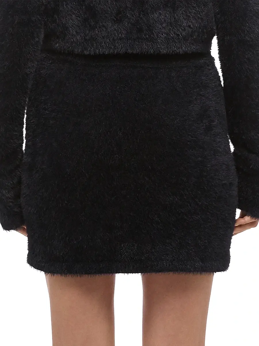Helmut Lang Women's Fitted Eyelash Miniskirt | Thumbnail 6 Helmut Lang Women's Fitted Eyelash Miniskirt | Thumbnail 6
