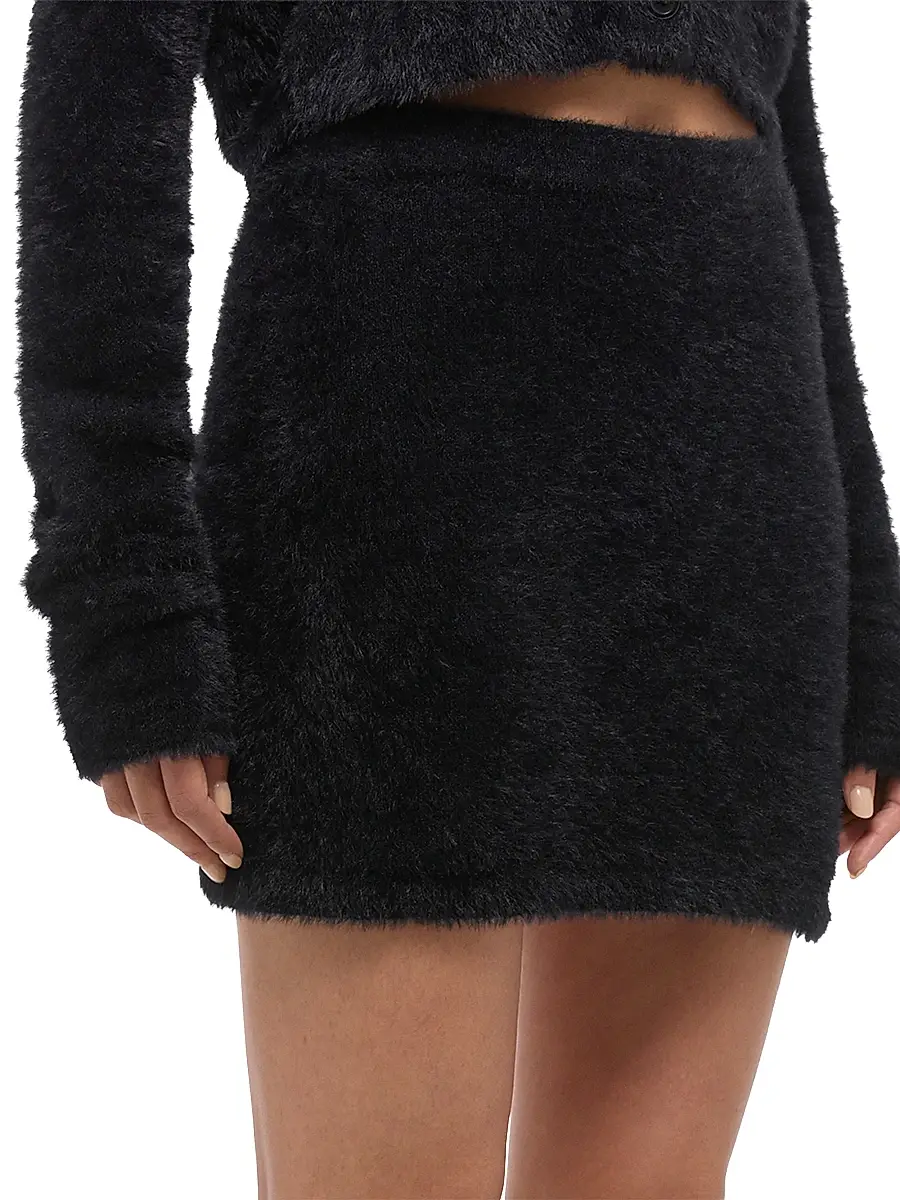 Helmut Lang Women's Fitted Eyelash Miniskirt | Thumbnail 7 Helmut Lang Women's Fitted Eyelash Miniskirt | Thumbnail 7