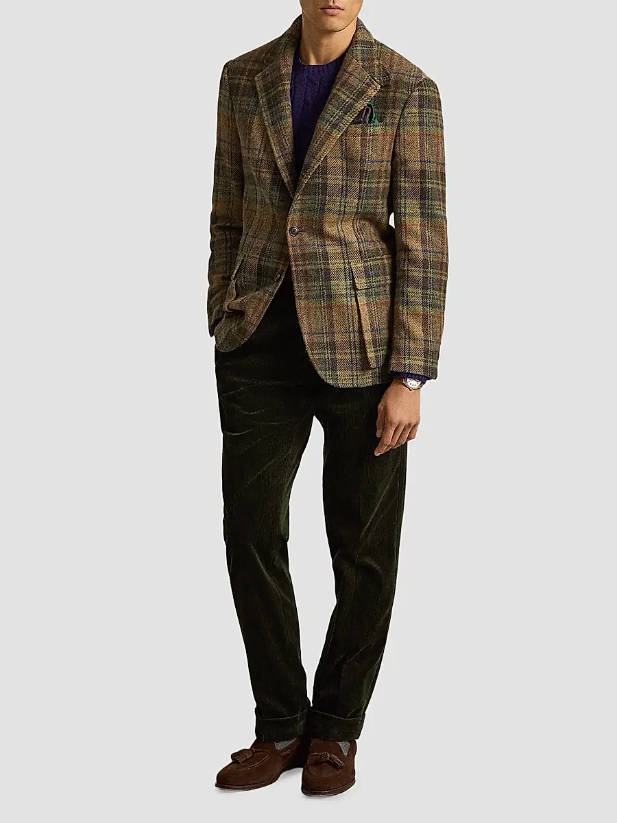 Polo Ralph Lauren Men's RL67 Wool Plaid Sport Jacket | Thumbnail 2 Polo Ralph Lauren Men's RL67 Wool Plaid Sport Jacket | Thumbnail 2