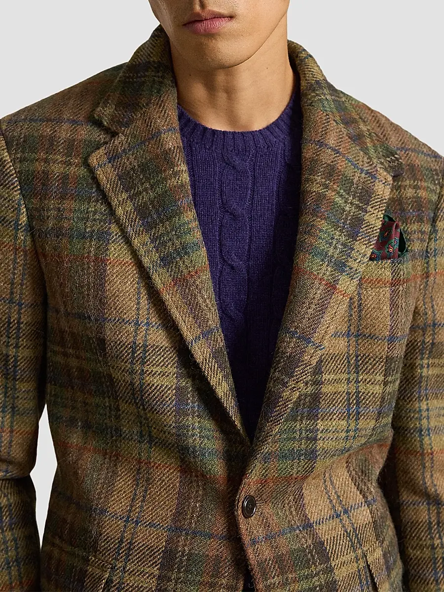 Polo Ralph Lauren Men's RL67 Wool Plaid Sport Jacket | Thumbnail 4 Polo Ralph Lauren Men's RL67 Wool Plaid Sport Jacket | Thumbnail 4
