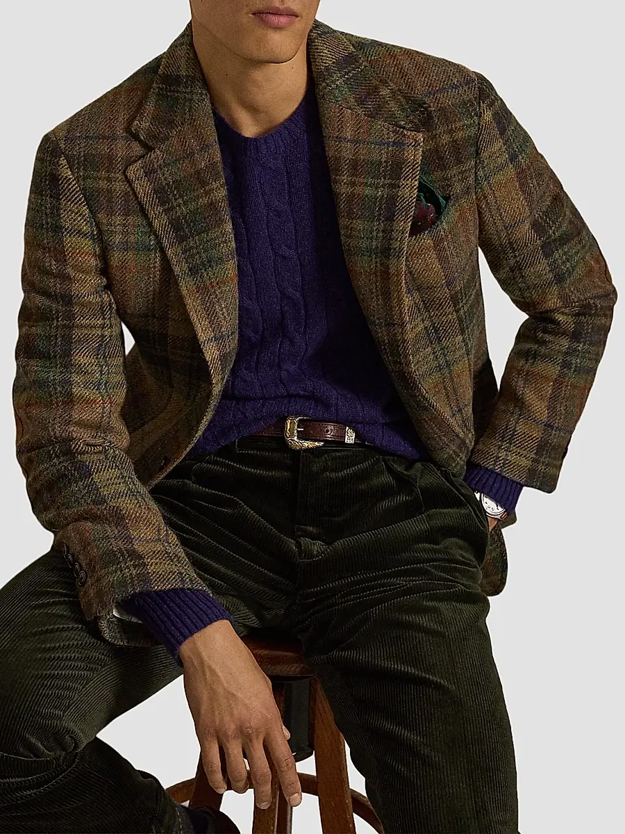 Polo Ralph Lauren Men's RL67 Wool Plaid Sport Jacket | Thumbnail 6 Polo Ralph Lauren Men's RL67 Wool Plaid Sport Jacket | Thumbnail 6