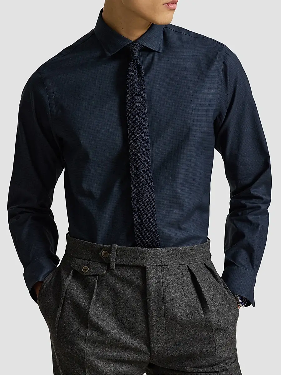 Polo Ralph Lauren Men's Plaid Twill Classic-Fit Shirt | Thumbnail 4