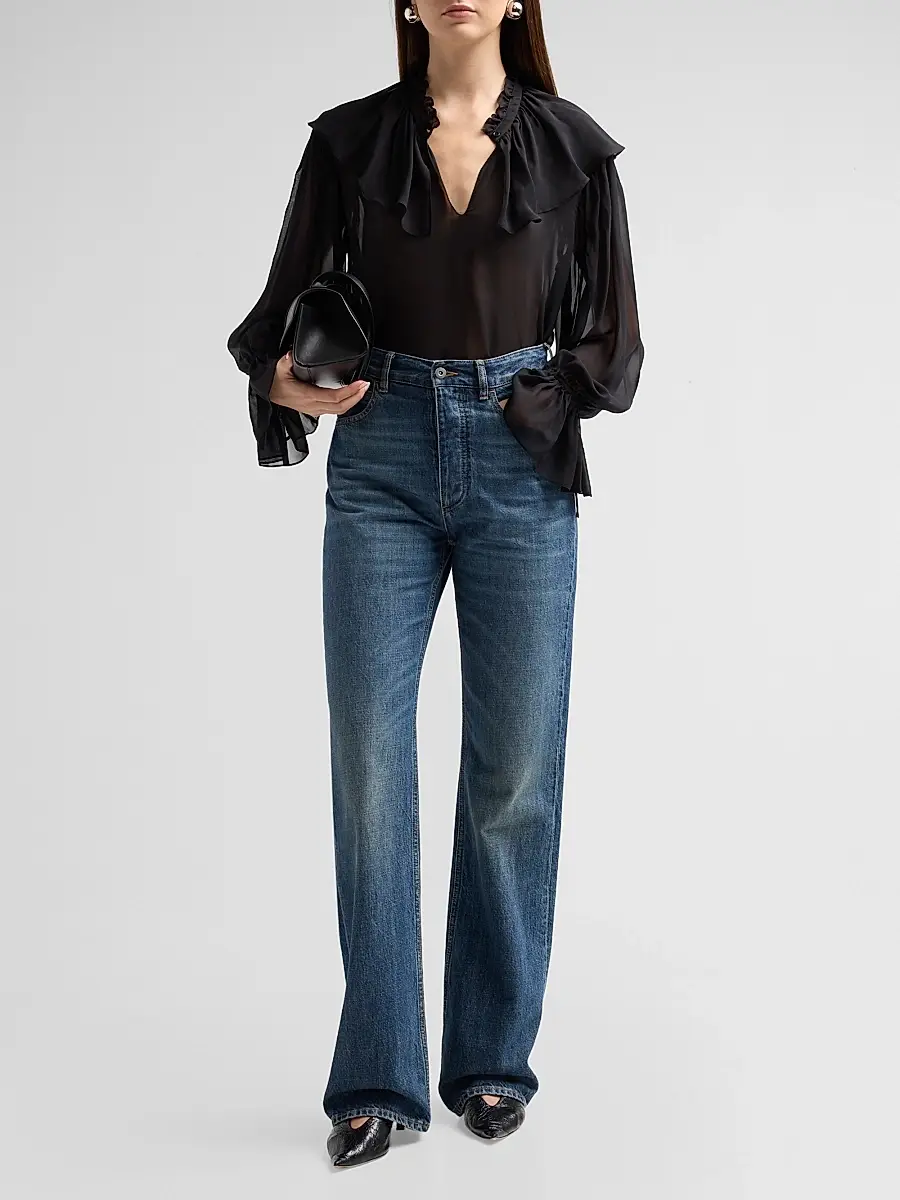 Frame Women's The Soirée Silk Blouse | Thumbnail 2 Frame Women's The Soirée Silk Blouse | Thumbnail 2