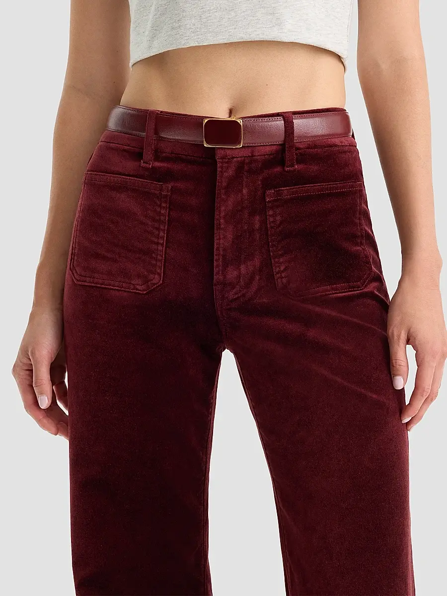GOOD AMERICAN Women's Velvet Good Waist Palazzo Jeans | Thumbnail 5 GOOD AMERICAN Women's Velvet Good Waist Palazzo Jeans | Thumbnail 5