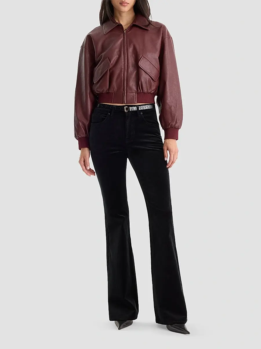 GOOD AMERICAN Women's Velvet Good Legs Flare Jeans | Thumbnail 2 GOOD AMERICAN Women's Velvet Good Legs Flare Jeans | Thumbnail 2