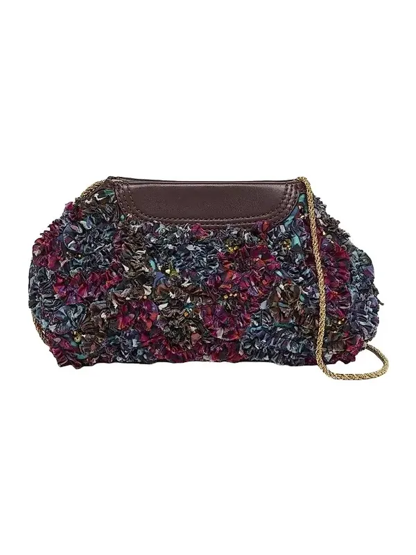 Dries Van Noten Women's Embroidered Chain-Strap Clutch
