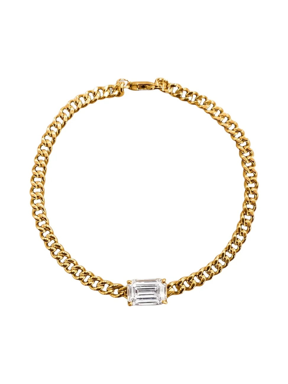 Women's Legacy 18K-Yellow-Gold Vermeil & 1.50 TCW Cubic Zirconia Chain Bracelet Women's Legacy 18K-Yellow-Gold Vermeil & 1.50 TCW Cubic Zirconia Chain Bracelet