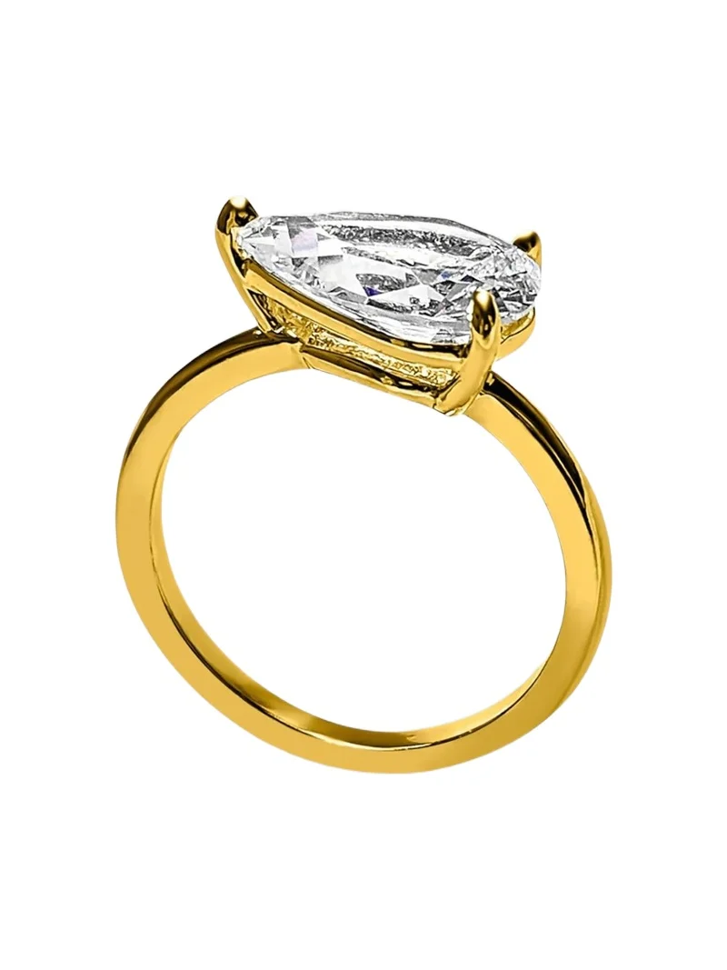 Women's 14K Yellow Gold & 3.00 TCW Cubic Zirconia Solitaire Ring Women's 14K Yellow Gold & 3.00 TCW Cubic Zirconia Solitaire Ring