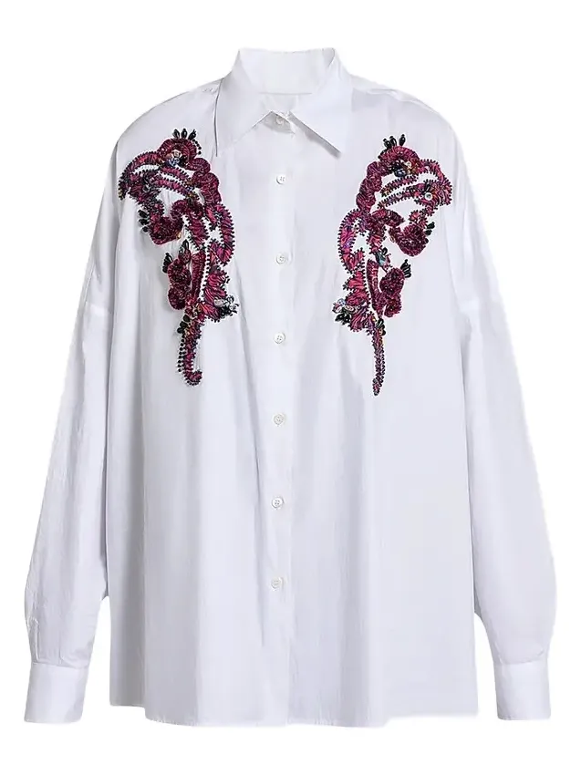 Women's Casia Embroidered Cotton Shirt