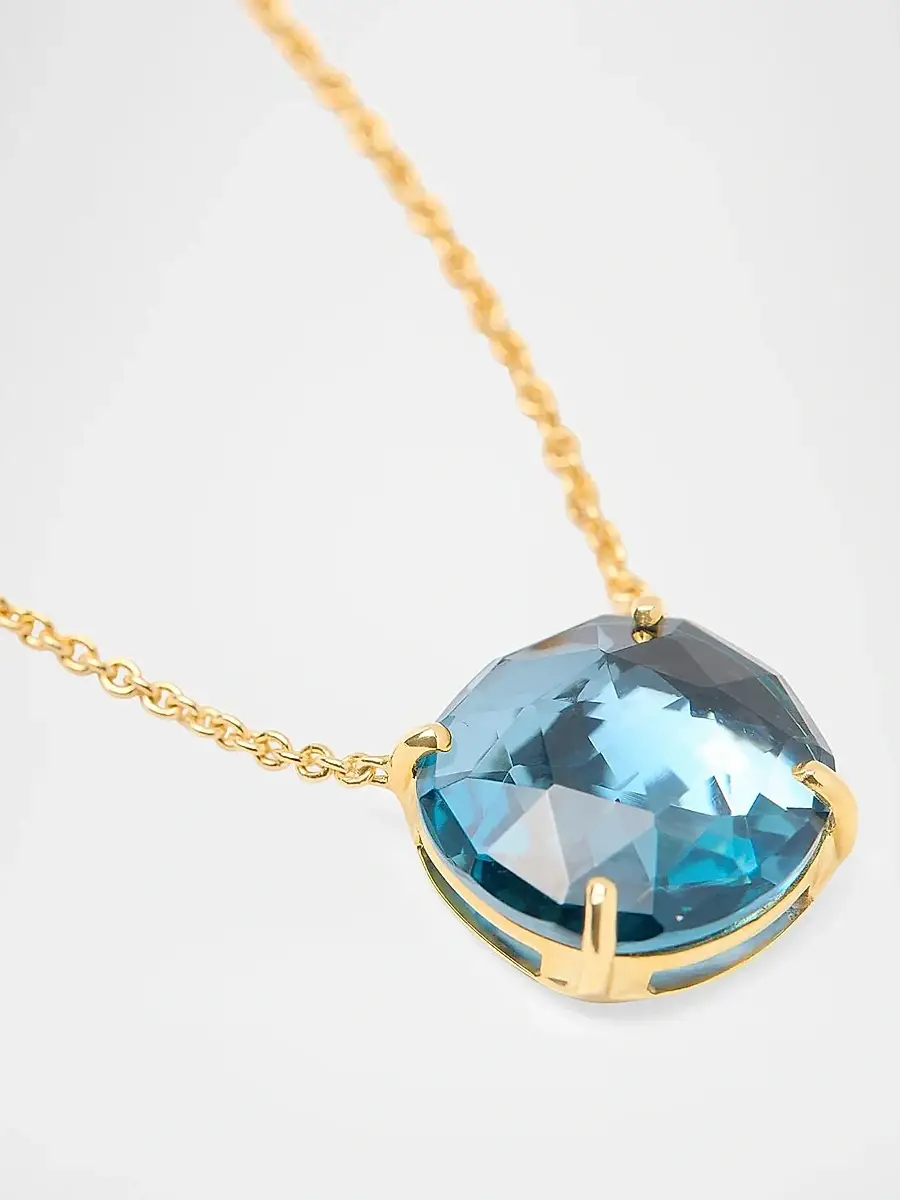 MARCO BICEGO Women's Jaipur 18K Yellow Gold & London Blue Topaz Pendant Necklace | Thumbnail 3