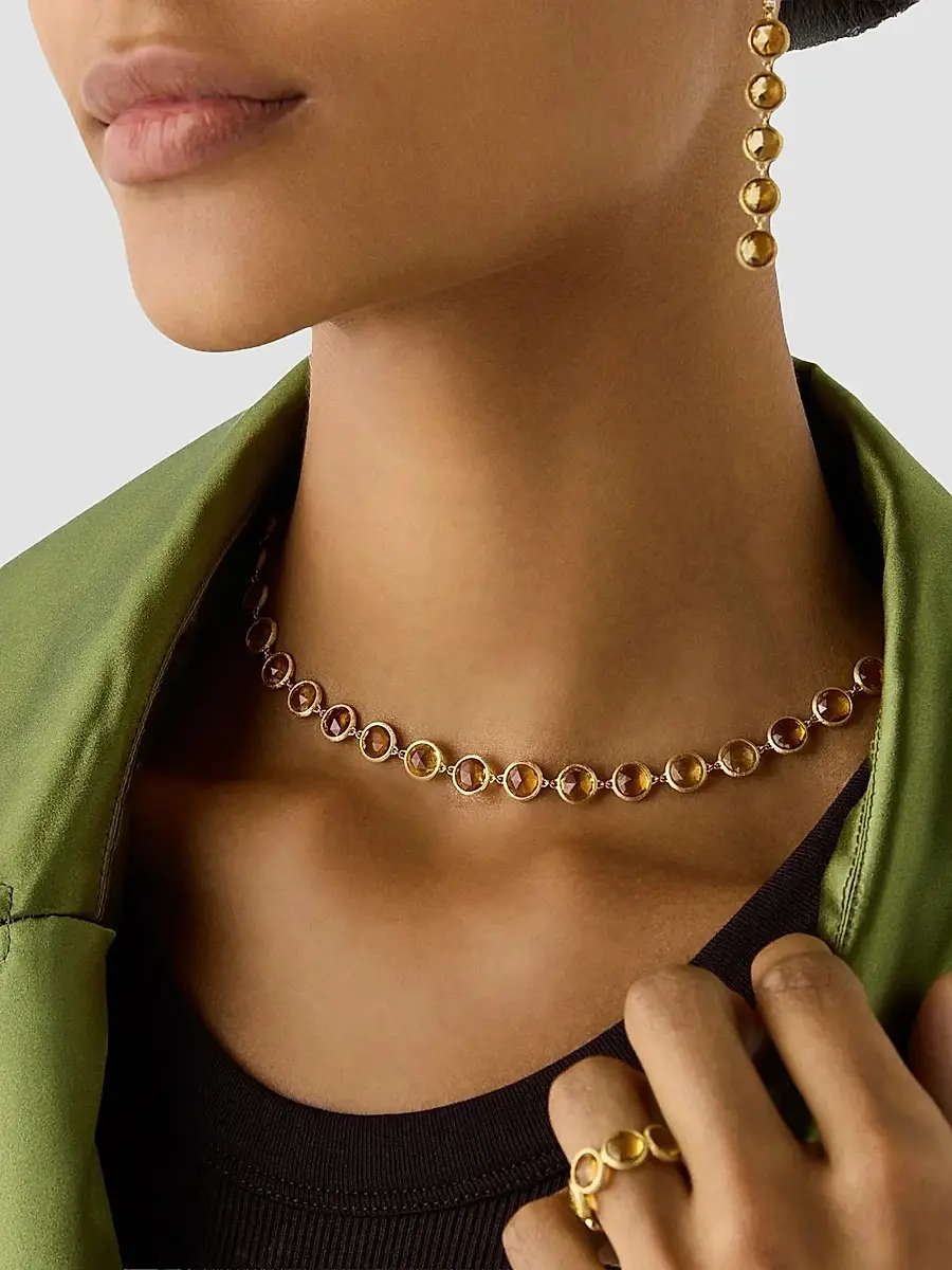 MARCO BICEGO Women's Jaipur Color 18K Yellow Gold & Citrine Necklace - Yellow Gold | Thumbnail 2 MARCO BICEGO Women's Jaipur Color 18K Yellow Gold & Citrine Necklace - Yellow Gold | Thumbnail 2