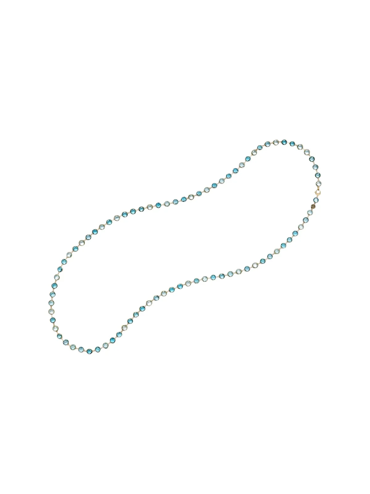 Women's Jaipur Color 18K Yellow Gold & Blue Topaz Necklace Women's Jaipur Color 18K Yellow Gold & Blue Topaz Necklace