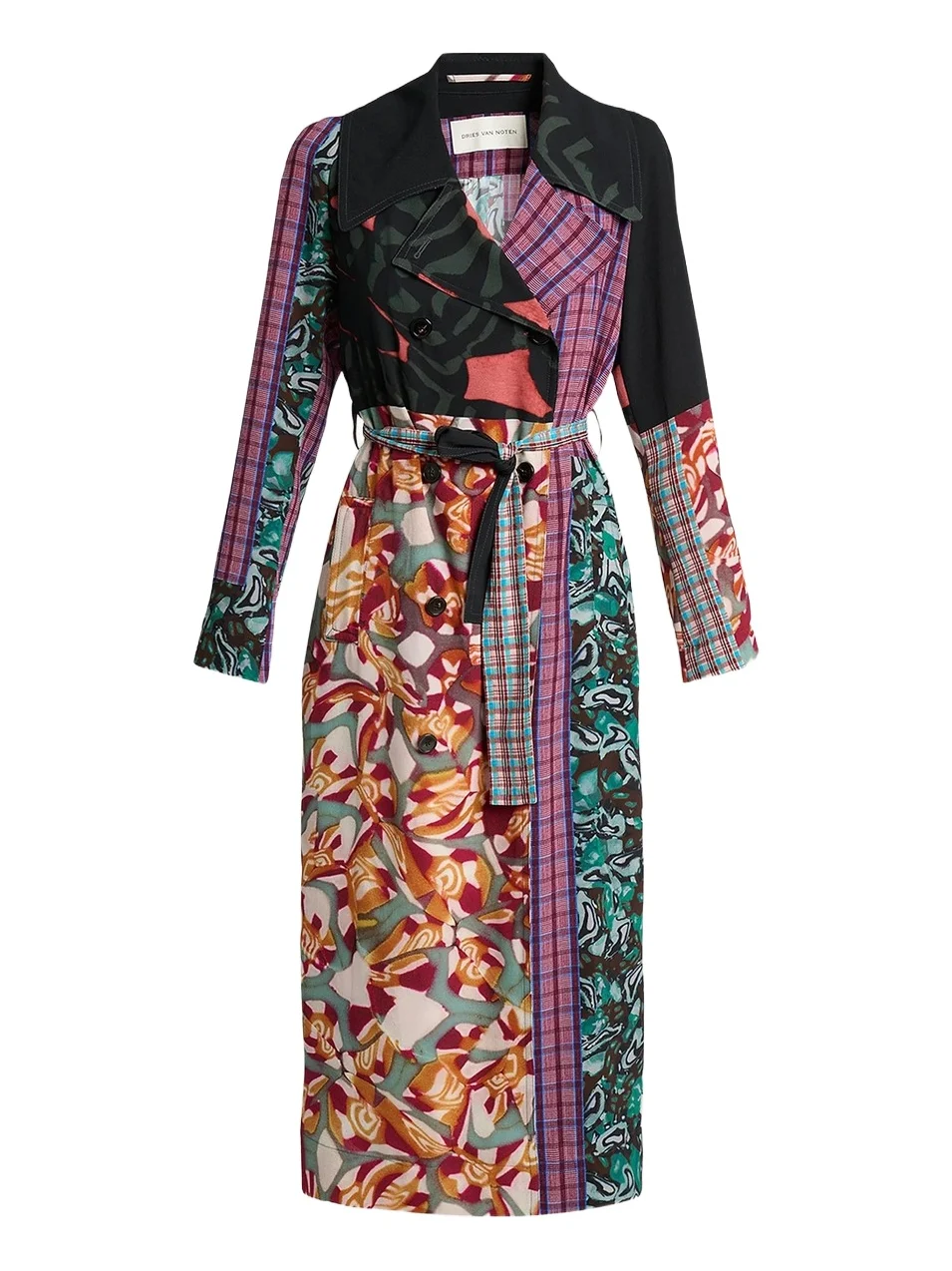 Women's Rolana Printed Long Trench Coat Women's Rolana Printed Long Trench Coat