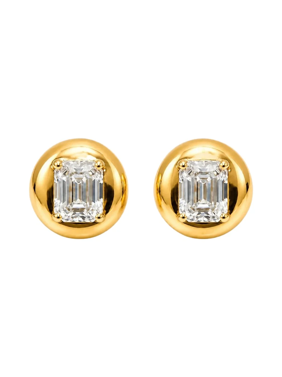 FANTASIA by DESERIO Women's Legacy Meridian 18K-Yellow-Gold Vermeil & 4.50 TCW Cubic Zirconia Disc Stud Earrings