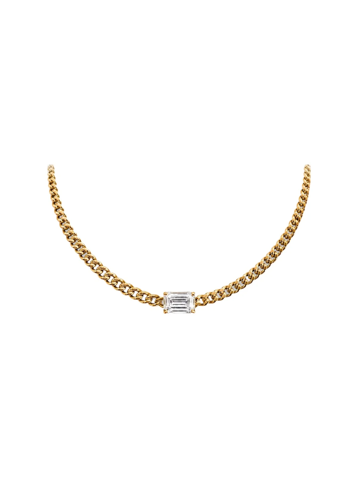 Women's Legacy Monaco 18K-Yellow-Gold Vermeil & 1.50 TCW Cubic Zirconia Necklace Women's Legacy Monaco 18K-Yellow-Gold Vermeil & 1.50 TCW Cubic Zirconia Necklace