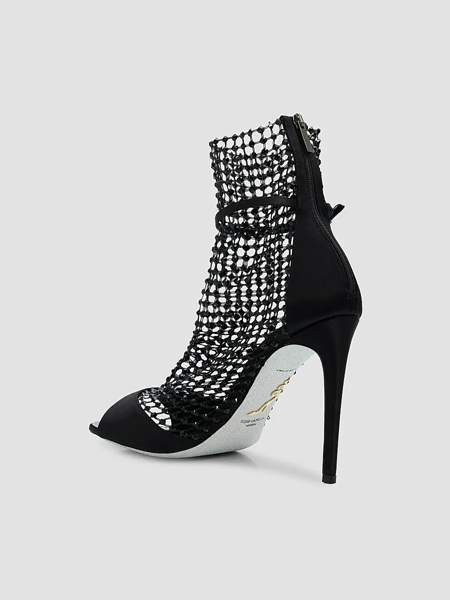 René Caovilla Women's Galaxia 105MM Satin Sandals | Thumbnail 4 René Caovilla Women's Galaxia 105MM Satin Sandals | Thumbnail 4