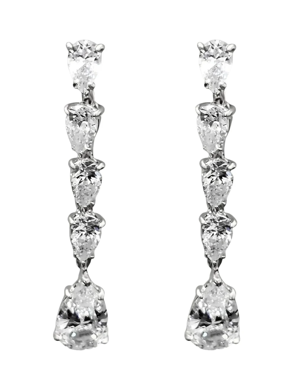 Women's Celeste Sterling Silver & 3.00 TCW Cubic Zirconia Drop Earrings Women's Celeste Sterling Silver & 3.00 TCW Cubic Zirconia Drop Earrings