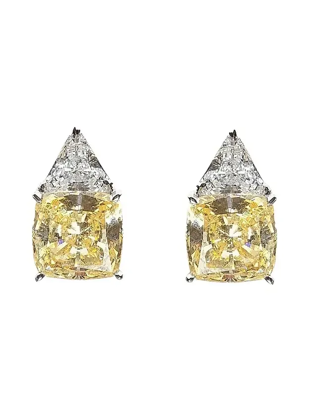 Women's Sterling Silver & 8.10 TCW Cubic Zirconia Double Stud Earrings Women's Sterling Silver & 8.10 TCW Cubic Zirconia Double Stud Earrings