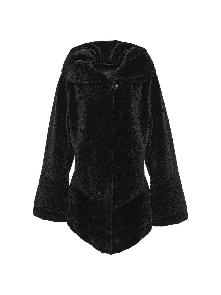 Gorski Women's Reversible Textured Shearling Lamb Jacket