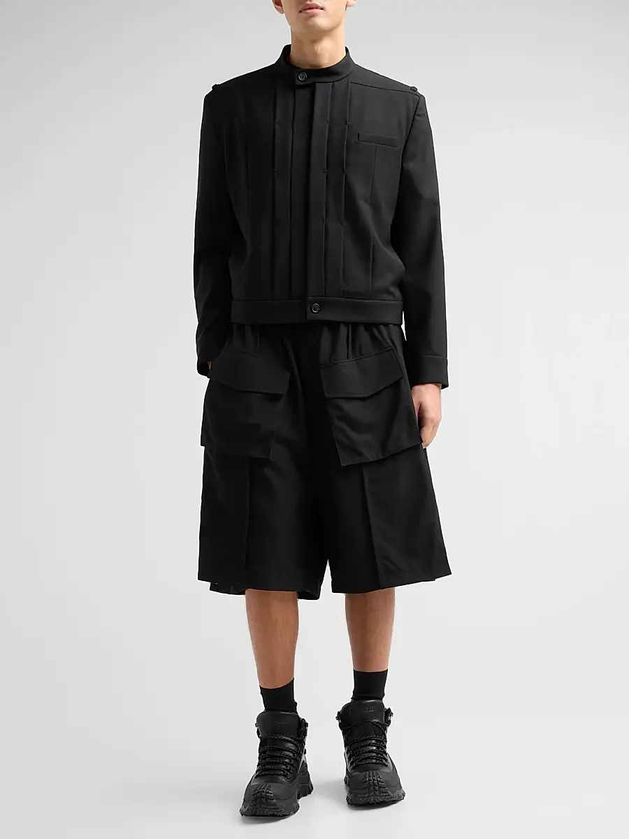 PUBLIC SCHOOL NEW YORK Men Franklin Pleated Wool Jacket | Thumbnail 2 PUBLIC SCHOOL NEW YORK Men Franklin Pleated Wool Jacket | Thumbnail 2
