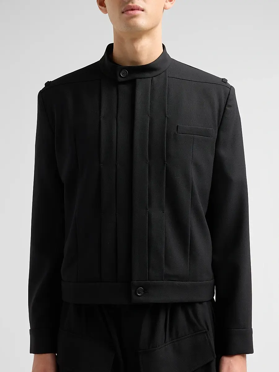 PUBLIC SCHOOL NEW YORK Men Franklin Pleated Wool Jacket | Thumbnail 5 PUBLIC SCHOOL NEW YORK Men Franklin Pleated Wool Jacket | Thumbnail 5