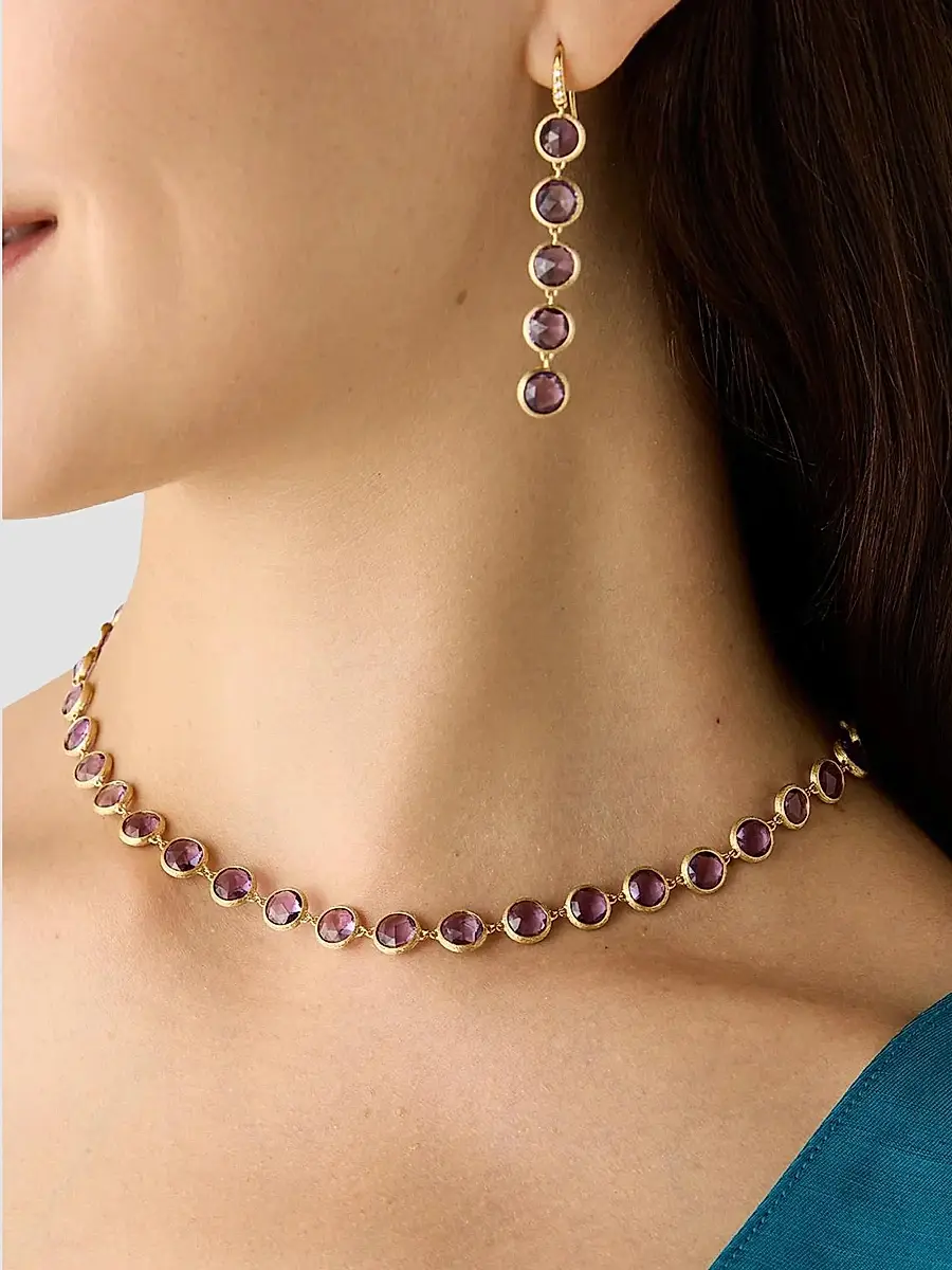 MARCO BICEGO Women's Jaipur Color 18K Yellow Gold & Amethyst Necklace - Yellow Gold | Thumbnail 2 MARCO BICEGO Women's Jaipur Color 18K Yellow Gold & Amethyst Necklace - Yellow Gold | Thumbnail 2