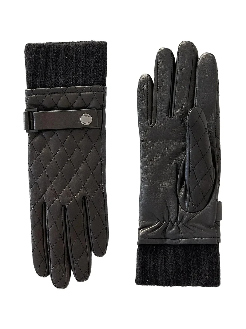Women's Fia-Q Quilted Leather Driving Gloves