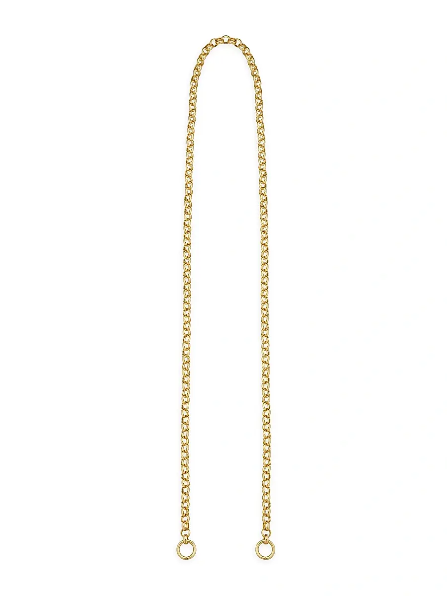 Oradina Women's Rimini Rolo Split Necklace in 14K Yellow Gold