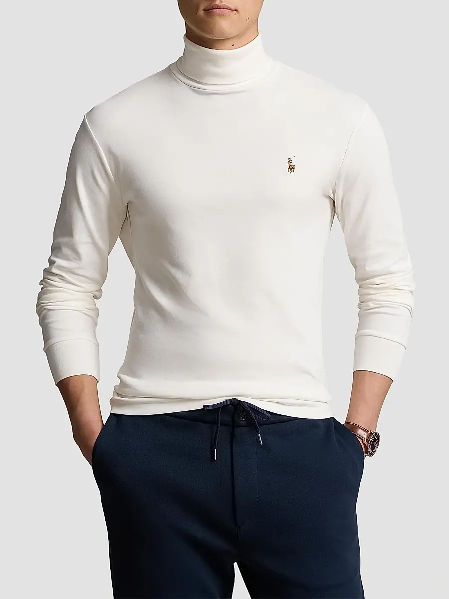 Polo Ralph Lauren Men's Cotton Turtleneck Long-Sleeve T-Shirt | Thumbnail 3