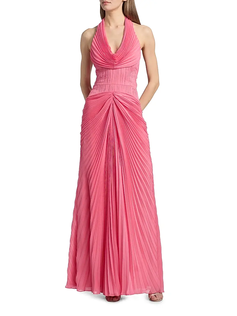 Amur Women's Enly Pleated Ruched Gown | Thumbnail 2 Amur Women's Enly Pleated Ruched Gown | Thumbnail 2