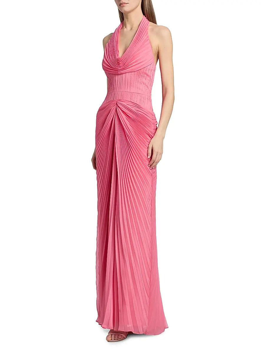 Amur Women's Enly Pleated Ruched Gown | Thumbnail 4 Amur Women's Enly Pleated Ruched Gown | Thumbnail 4