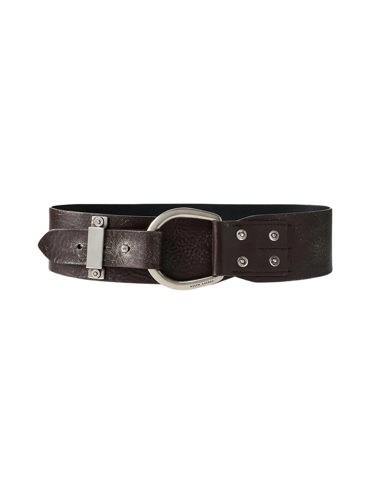 Women's Turn-Back Washed Leather Wide Belt Women's Turn-Back Washed Leather Wide Belt