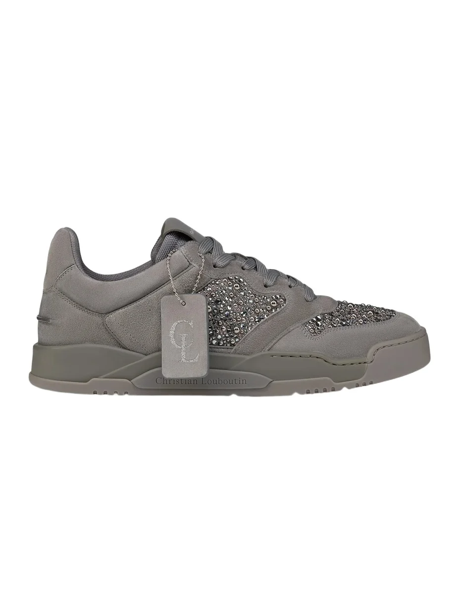 Christian Louboutin Men's Basketball 1 Perla Sneakers