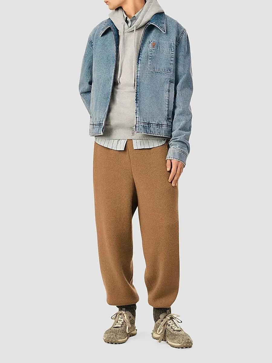AMI PARIS Men's Ami De Coeur Zipped Jacket | Thumbnail 2 AMI PARIS Men's Ami De Coeur Zipped Jacket | Thumbnail 2