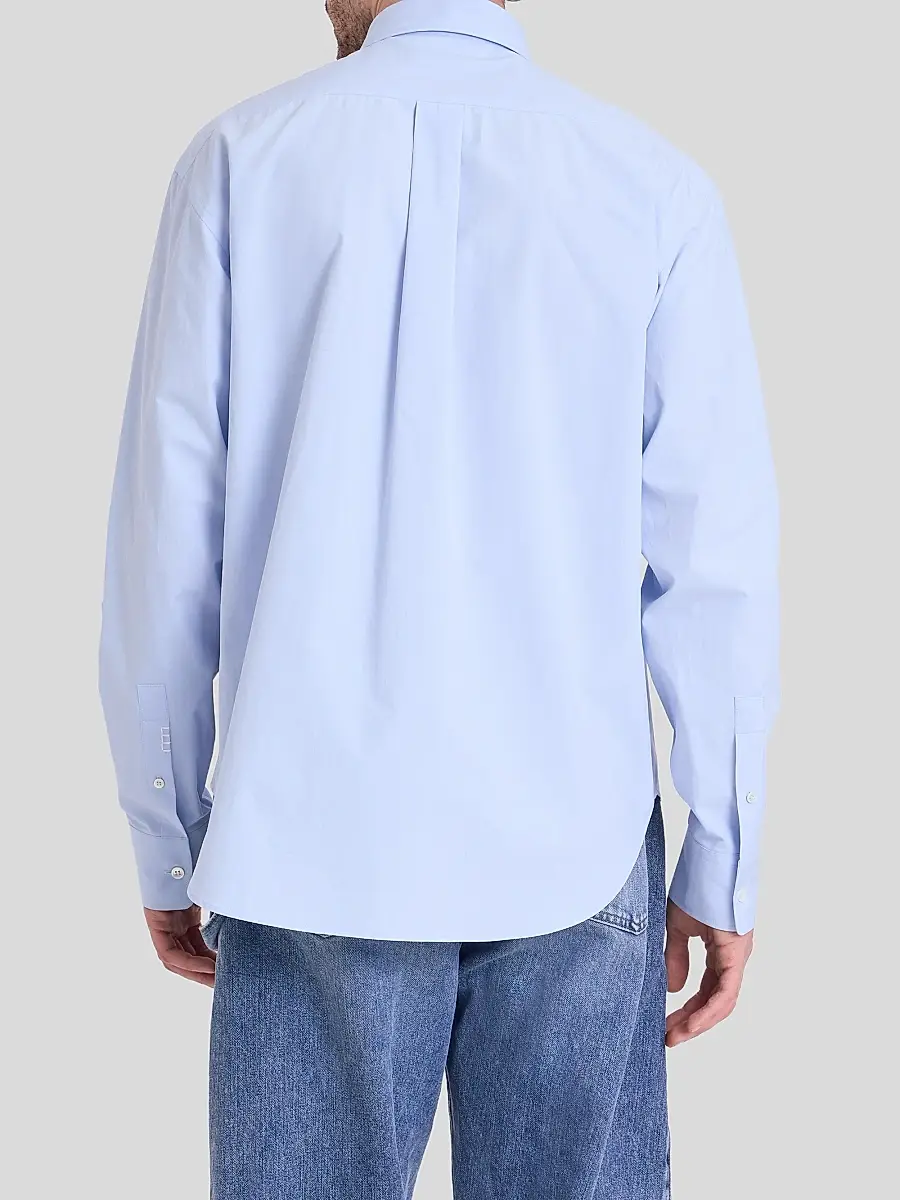 JW Anderson Men's Persimmon Appliqué Cotton Shirt | Thumbnail 3 JW Anderson Men's Persimmon Appliqué Cotton Shirt | Thumbnail 3