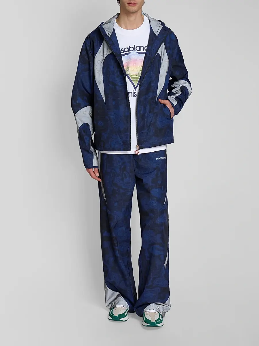 Casablanca Men's Printed Full-Zip Hooded Jacket | Thumbnail 2 Casablanca Men's Printed Full-Zip Hooded Jacket | Thumbnail 2