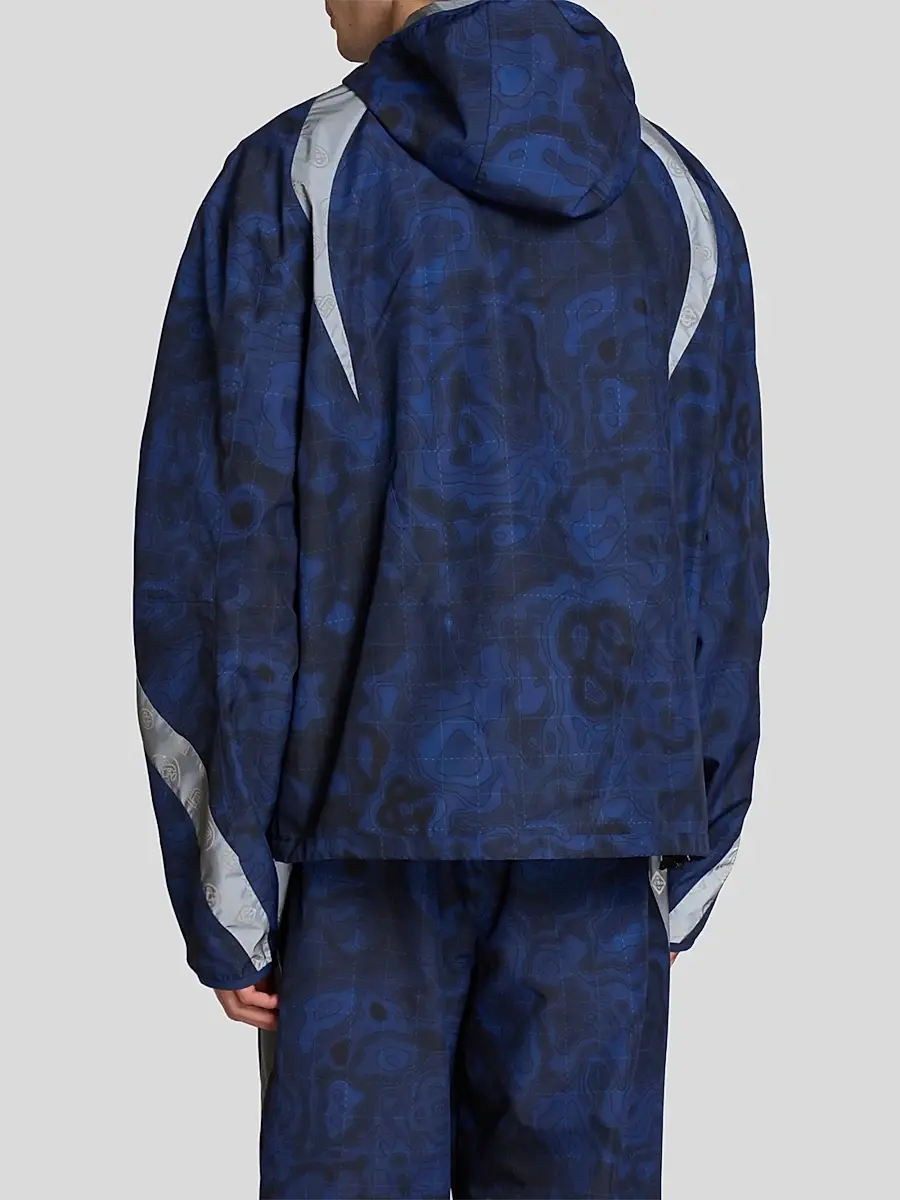 Casablanca Men's Printed Full-Zip Hooded Jacket | Thumbnail 3 Casablanca Men's Printed Full-Zip Hooded Jacket | Thumbnail 3