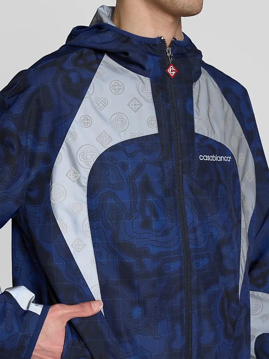 Casablanca Men's Printed Full-Zip Hooded Jacket | Thumbnail 5 Casablanca Men's Printed Full-Zip Hooded Jacket | Thumbnail 5