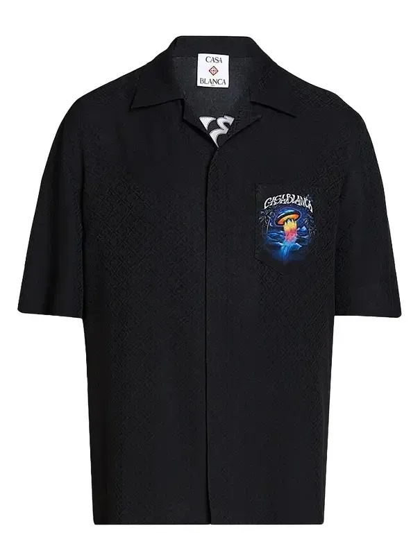 Men's Silk Short-Sleeve Camp Shirt Men's Silk Short-Sleeve Camp Shirt
