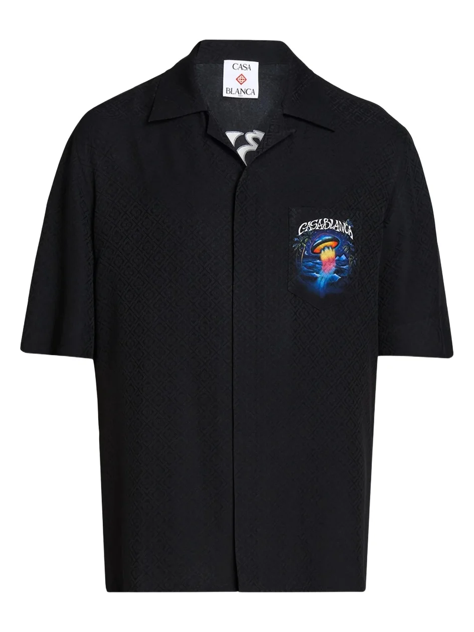Men's Silk Short-Sleeve Camp Shirt Men's Silk Short-Sleeve Camp Shirt