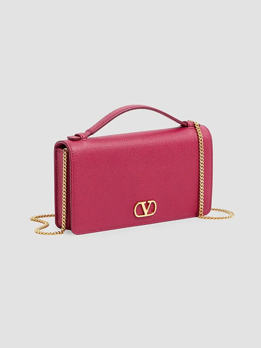 Valentino Women's VLogo Signature Grainy Calfskin Wallet with Chain - Insolent | Thumbnail 3 Valentino Women's VLogo Signature Grainy Calfskin Wallet with Chain - Insolent | Thumbnail 3
