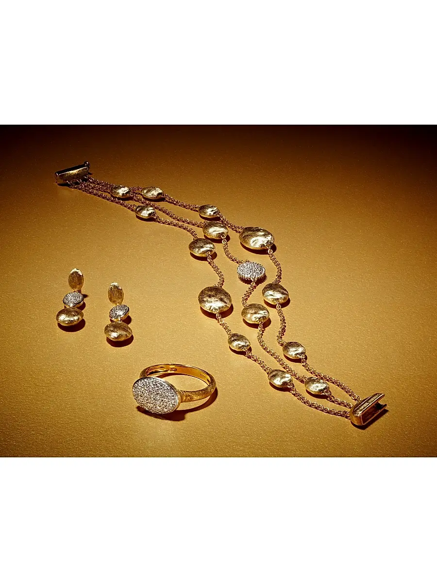 MARCO BICEGO Siviglia Diamond & 18K Yellow Gold Triple-Drop Earrings | Thumbnail 3 MARCO BICEGO Siviglia Diamond & 18K Yellow Gold Triple-Drop Earrings | Thumbnail 3