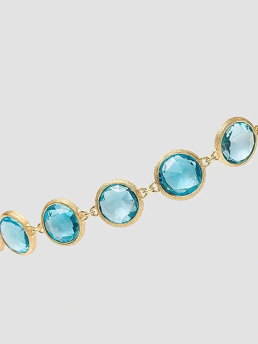MARCO BICEGO Women's Jaipur Color 18K Yellow Gold & Blue Topaz Bracelet | Thumbnail 3