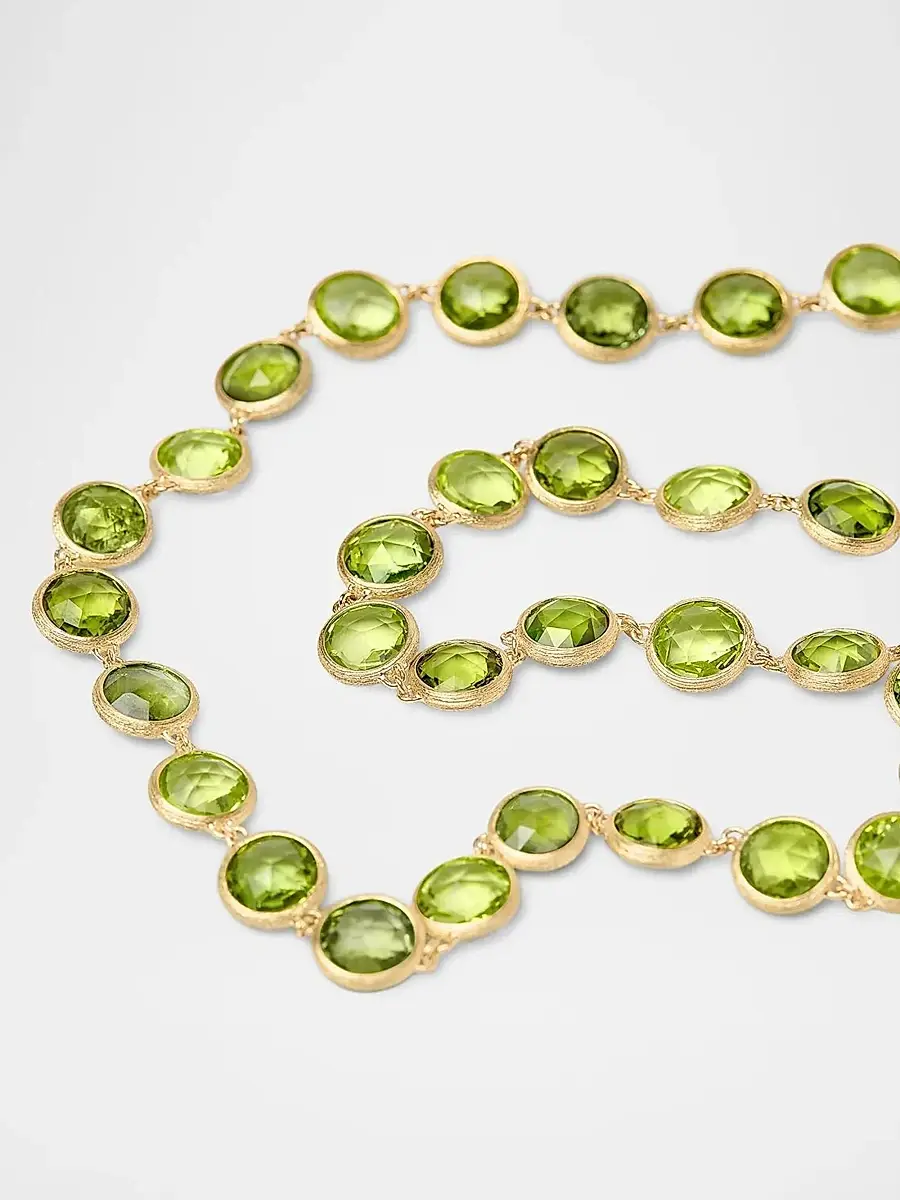 MARCO BICEGO Women's Jaipur Color 18K Yellow Gold & Peridot Necklace - Yellow Gold | Thumbnail 2 MARCO BICEGO Women's Jaipur Color 18K Yellow Gold & Peridot Necklace - Yellow Gold | Thumbnail 2